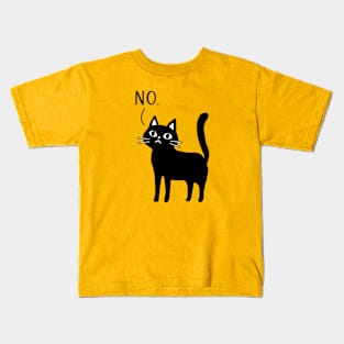 Funny Cat Says No Kids T-Shirt